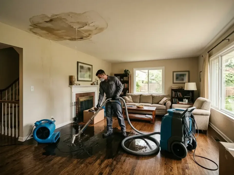 attic-pipe-burst-ceiling-drip-008 — frequently asked questions, Water Damage Restoration & Carpet Care in Howards Grove, WI